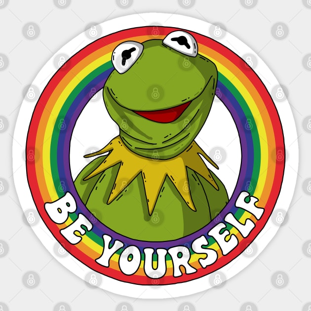 Be Yourself Sticker by Luna Illustration